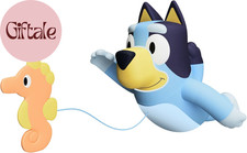 Toomies Bluey Swimming Bath Toy - Bluey Toys Includes Attached Seahorse Baby Toy