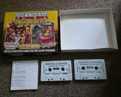 ZX Spectrum Demons & Drivers Spiel OVP komplett Ghouls n Ghosts & Turbo Outrun