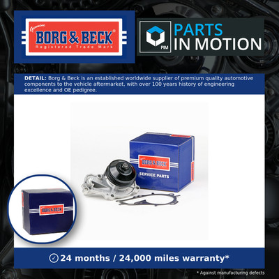 Water Pump fits PEUGEOT 208 Mk1 1.2 12 to 19 Coolant B&B 9803442480 Quality New