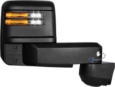 Passenger Side Towing Mirror Compatible with 2020-2025 Chevy Silverado Black