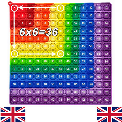 Multiplikation Push Blase Zahlenspiel zappeln Mathe Spiele Zeiten Tabelle Unterricht UK