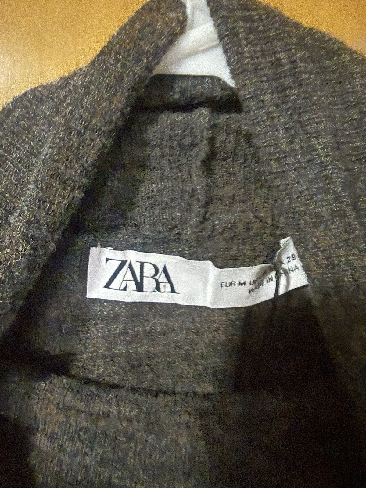 ZARA Men's Gray Knit Turtleneck Pullover Sweater Size M thumbnail 4