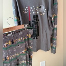 Hanna Andersson Pajamas Star Wars holiday Print Organic Cotton Adult XL