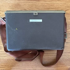 Vintage Plano Surf Tackle Box Organizer With Shoulder Strap 12 Slots For Lures