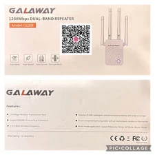GALAWAY 1200Mbps Dual-Band Repeater Model: G1208