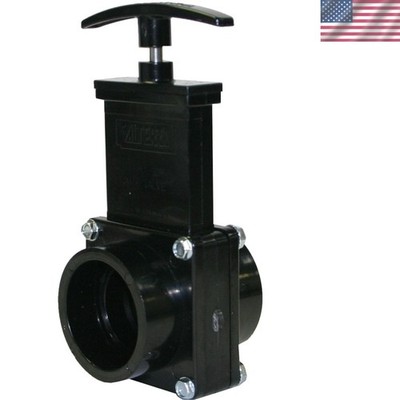 7101 ABS Gate Valve, Black, 1-1/2'' Slip