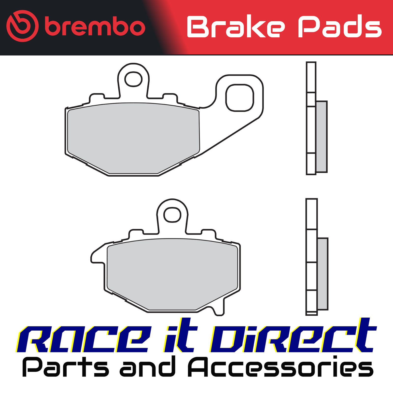 Brake Pads for KAWASAKI ZX 6 R NINJA 1995-2015 Rear OG Street Brembo