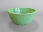 Vintage MCM Fire King Jadeite 9 in. Swirl Pattern Mixing Bowl