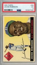 1955 Topps JACKIE ROBINSON #50 PSA Grade 3 VG-Cond 