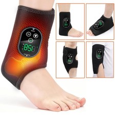 4-in-1 Foot Ankle Massager Relieve Ankle Pain 6 Heat Levels, 3 Vibration Modes