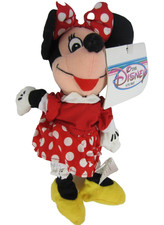 Disney Store Minnie Mouse Mini Bean Bag Plush Stuffed Animal 9 Inch w Tags