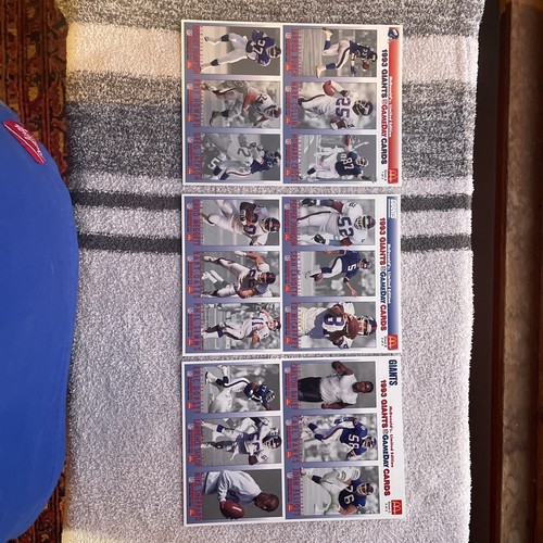 1993 McDonald’s Giants Game Day Cards Sheets 1-3 Complete Set - 第 1/4 張圖片