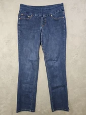 Jag Jeans Women's 14 Blue Denim High Rise Slim Leg Casual Stretch Everyday Wear