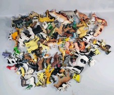 BIG Mixed Lot Plastic Animal Figures Farm Water Zoo Dogs  More Creatures