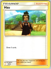 Hau (#19)  19/30 SM Trainer Kit: Lycanroc & Alolan Raichu Pokemon NM