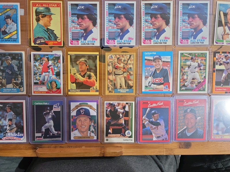 Hall Of Famer Carlton Fisk Collection 1980 - 2025 with Teammates Cards