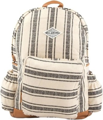 New w/ tags Billabong Home Abroad Backpack Black White 22L Laptop Travel Bag