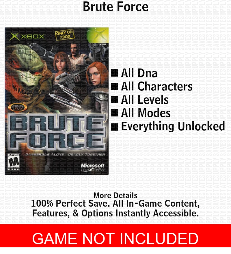 Brute Force Xbox Clásico Original | Meses sin interés