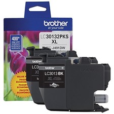 Brother LC30132PKS High Yield Ink Cartridge Black 2 Pack