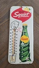 Vintage Glass Thermometer ENJOY SQUIRT SODA No porcelain 40'S-50'S era