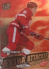 1995-96 Fleer Ultra Sergei Fedorov Extra Attacker (#4 of 20) Red Wings  !!!