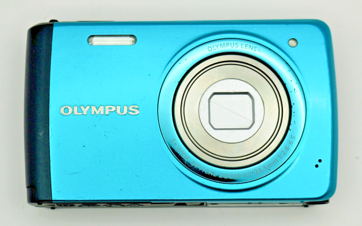 Olympus Stylus VH-410 16MP Digital Camera Blue – 5x Zoom – Tested