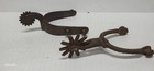 Antique Early Western Cowboy Iron Spurs Lot of 2 Rustic Found Relics Deep Patina — photo 1