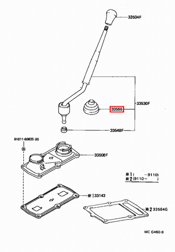 Genuine Hilux LN105 LN100 KZN205 KZN165 KZN130 KDN170 Gear Shift Lever Boot - Picture 16 of 20