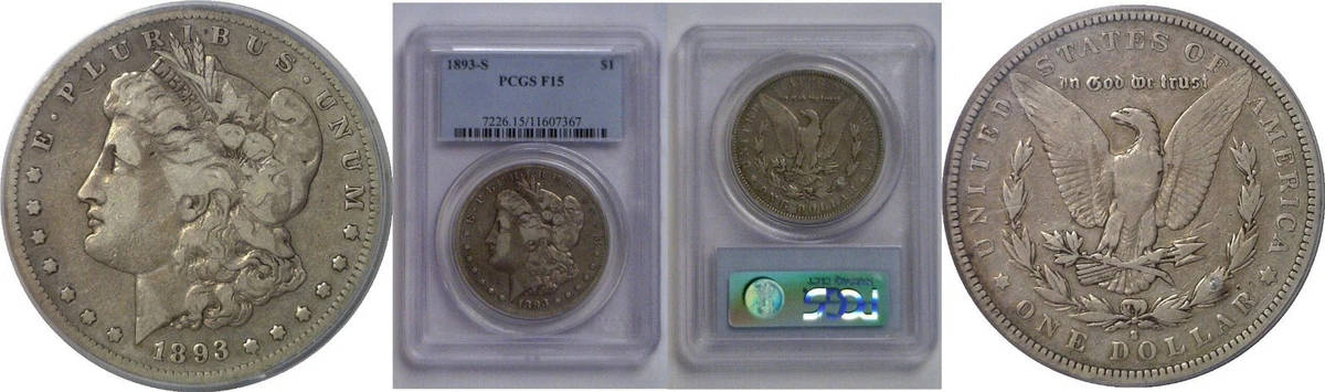 1893 Year Grade F 15 Morgan US Dollars (1878-1921) for sale | eBay