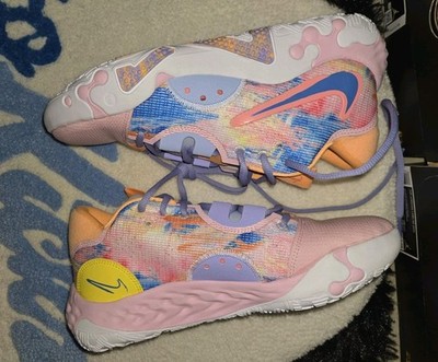 Nike PG 6 Painted Swoosh Paul George DO9824-100 PINK BLUE ORANGE WHITE Natasha