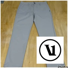 Vuori Cascade Tech Chino Pant Athletic Slim Fit Mens 32x30 Light Gray