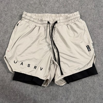 ASRV Stone Black Tetra-Lite Liner Activewear Athletic Shorts Men's Size XS