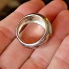 RARE Vintage Size 10 Large Sterling Silver 925 Ring Jewelry Deco Collectible NR