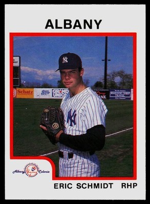 1987 ProCards Eric Schmidt Albany-Colonie Yankees
