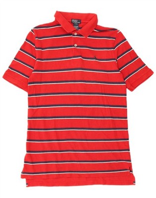 Polo Ralph Lauren Jungen Poloshirt 15-16 Jahre XL rot gestreift Baumwolle DH12