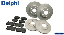 DELPHI Front & Rear Brake Disc & Brake Pad Full Braking Set Fits Citroën