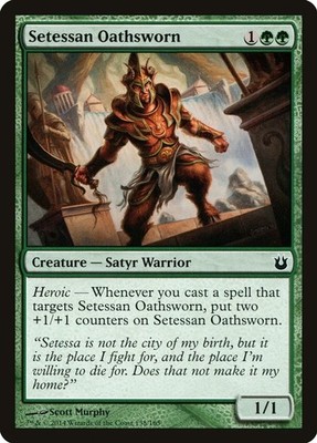 Setessan Oathsworn [Born of the Gods Foil - 138] NM