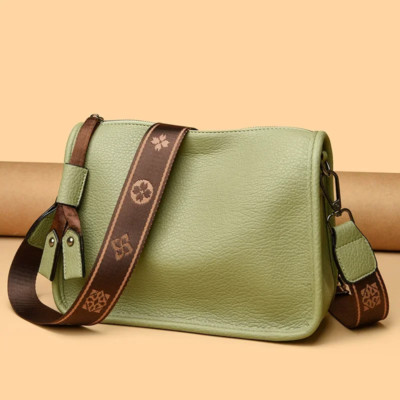  Genuine Leather Bag, Soft Cowhide Ladies Shoulder Bags, hand bage- JELD CO