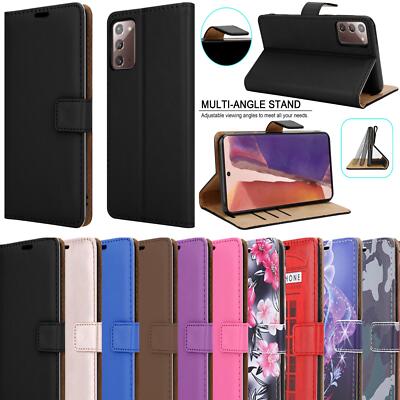 Für Samsung S20 FE A21S A41 S10 Lite A51 A71 Magnet Leder Wallet Handy Hülle