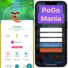 Shiny Dynamax Caterpie✨mini PTC 20k✨(read description)