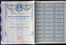 F: Parfums D' Arys, Courbevoie (Seine) Aktie 500 Francs 1918 m. Kupon DEKO