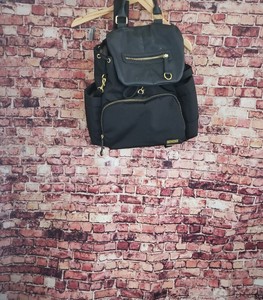 Pottery Barn Skip Hop Diaper Bag Backpack Black Gold Ebay
