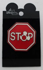 DLR Traffic Road Signs Stop Sign Disney Pin PP 4818