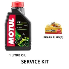 PIT BIKE SERVICE KIT OIL + SPARK PLUG WPB STOMP DEMON X YX 110 120 140 160