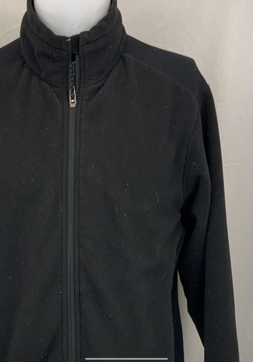 REI Fleece Jacket L Black Full Zip Pockets Long Sleeve YGI REI Fleece Jacket L Black Full Zip Pockets Long Sleeve YGI
