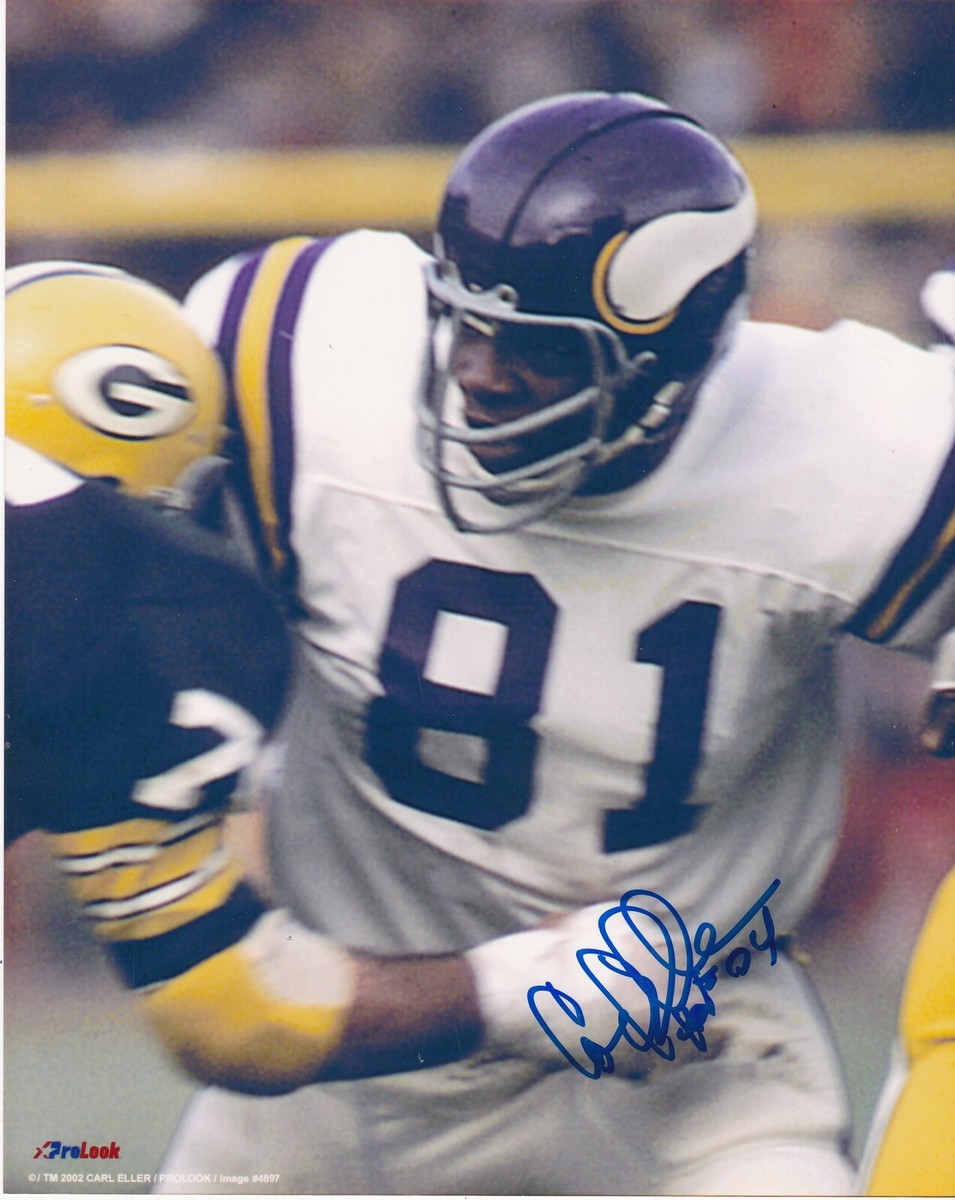 CARL ELLER MINNESOTA VIKINGS HOF 04 ACTION SIGNED 8x10 | eBay