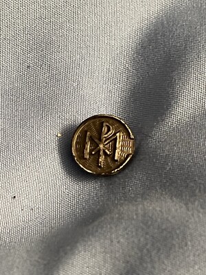 Vintage Collectible Pin: Chi Rho PX M Design Religious
