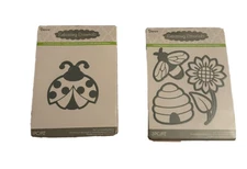 Nature Darice Set of 4 Embossing Essentials Cut, Emboss,Insects, Flowers
