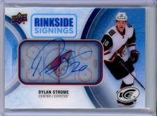 2016-17 Upper Deck Ice Rinkside Signings #RSST Dylan Strome RC AUTO - CAPITALS