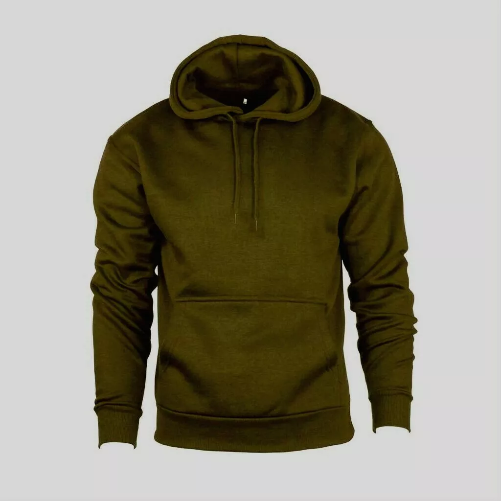 Plain olive online green hoodie